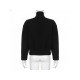 Black Solid Women Spring Coats