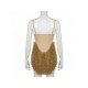  Sexy Plush Patchwork Backless Women's Sleeveless Dress