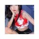  Summer 2024 Round Neck Figure Pattern Crop Tank