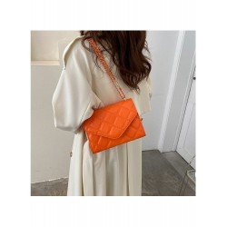 PU Rhombic Pattern Pure Color Shoulder Bags  PU Rhombic Pattern Pure Color Shoulder Bags