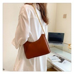  PU Pure Color Women's Shoulder Bag