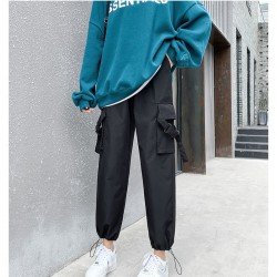  Loose Pure Color Corset Pants For Women