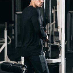  Pure Color Round Neck Men's T-Shirt