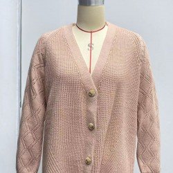  Autumn Loose V Neck Lantern Neck Women's Knitwear