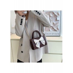 Sweet Bow Patchwork PU Chain Satchels  Sweet Bow Patchwork PU Chain Satchels