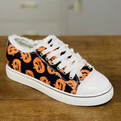  2024 Canvas Printed Strappy Women's Flat Shoes