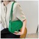  PU Pure Color Shoulder Bag For Women