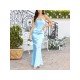  Elegant Backless Halter Women's Sleeveless Dress