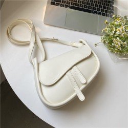 PU Pure Color Shoulder Bag For Women  PU Pure Color Shoulder Bag For Women