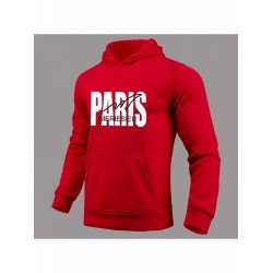 Men Letter Printed Hooded Black Tops Men Letter Printed Hooded Black Tops