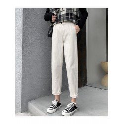 Pure Color High Waist Casual Women's Pants  Pure Color High Waist Casual Women's Pants