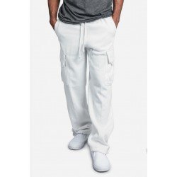 Street White Wide Leg Cargo Trousers For Women Street White Wide Leg Cargo Trousers For Women