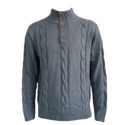  Pure Color Knitting Long Sleeve Sweater
