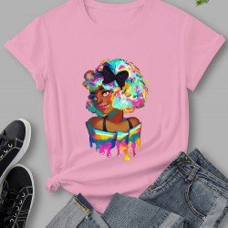 Stylish Street Black Graphic Women T Shirts