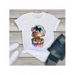 Stylish Street Black Graphic Women T Shirts Stylish Street Black Graphic Women T Shirts