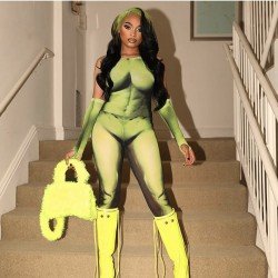  Casual Strappy Backless Top And Skinny Trouser Suit