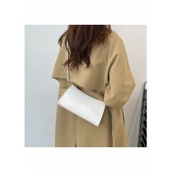 Korean Solid Color Stone Pattern Shoulder Bag  Korean Solid Color Stone Pattern Shoulder Bag