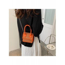 PU Hot Drilling Pure Color Cross Body Bag  PU Hot Drilling Pure Color Cross Body Bag