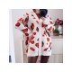  2024 V-neck Animal Print Women's Sweater