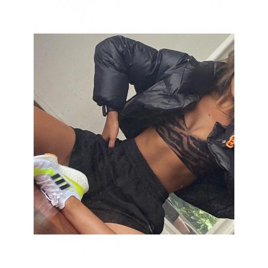  2024 New Irregular Women's Short Down Coats