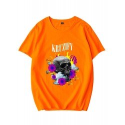 Skull Flower Graphic Summer T Shirts For Women Skull Flower Graphic Summer T Shirts For Women