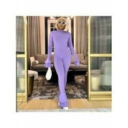 Backless Solid Ruffle Jumpsuit For Women  Backless Solid Ruffle Jumpsuit For Women