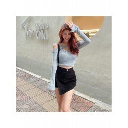 Solid Halter Tank 2 Piece Top Sets  Solid Halter Tank 2 Piece Top Sets