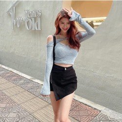 Solid Halter Tank 2 Piece Top Sets 