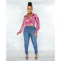 Fall Printed Blouse For Women