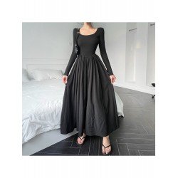 Ladies Scoop Neck Long Sleeve Maxi Dress Ladies Scoop Neck Long Sleeve Maxi Dress