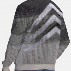  Casual Lapel Digital Printed Men's Polo Sweater