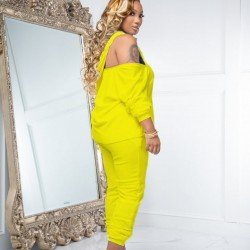  2024 Autumn Pure Color Hoodie Two-Piece Set