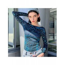 Fall Slim Fit Printed Ladies Tops Fall Slim Fit Printed Ladies Tops