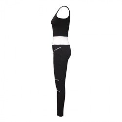  Sexy U Neck Patchwork Backless Women's Sleeveless Jumpsuit