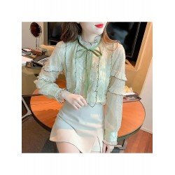 2024 Fall Elegant Bow Women's Long Sleeve Shirt  2024 Fall Elegant Bow Women's Long Sleeve Shirt