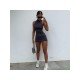  Summer Pure Color Tight Hip Women's Sleeveless Dress