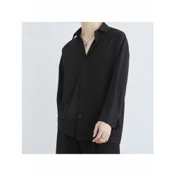 Men's Summer Casual Ice Silk Pure Color Shirt  Men's Summer Casual Ice Silk Pure Color Shirt