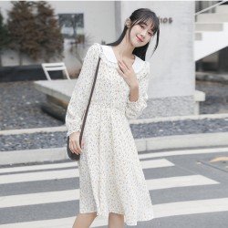  2024 New Floral Women's Long Sleebve Dress