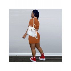 Women's Letter Printed Top And Short Skirt Sets  Women's Letter Printed Top And Short Skirt Sets