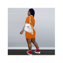 Women's Letter Printed Top And Short Skirt Sets  Women's Letter Printed Top And Short Skirt Sets