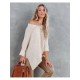  2024 Fall V-Neck Pure Color Women's Sweater