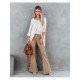  2024 Fall V-Neck Pure Color Women's Sweater