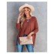  2024 Fall V-Neck Pure Color Women's Sweater