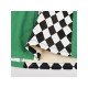  2024 High Waist Rhombus Lattice Green Skirt