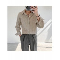 Textured Pure Color Casual Men's Long Sleeve Shirt  Textured Pure Color Casual Men's Long Sleeve Shirt