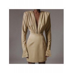 Ladies V Neck Long Sleeve Party Dress Ladies V Neck Long Sleeve Party Dress