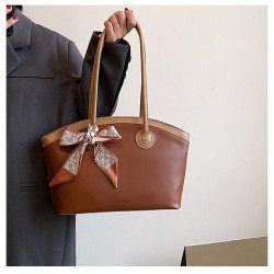  PU Large Capacity Contrast Color Women's Bags