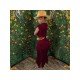 Tassel Black Solid Sleeveless Maxi Dresses