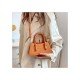  2024 New Pure Color PU Versatile Bag
