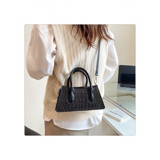  2024 New Pure Color PU Versatile Bag